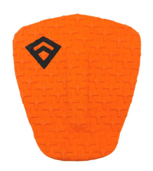 Pad de Surf signé Brad Domke modèle Dom II de couleur orange avec le logo Freak Traction de couleur noire - CM Surfing