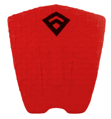 Pad de Surf modèle Phantom de couleur rouge avec le logo Freak Traction de couleur noire - CM Surfing