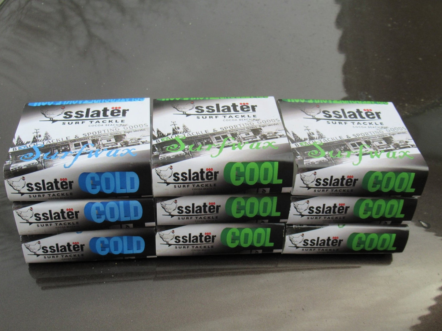 Pack "Printemps" de 9 wax de Surf SSlater dont 3 Cold et 6 Cool - CM Surfing