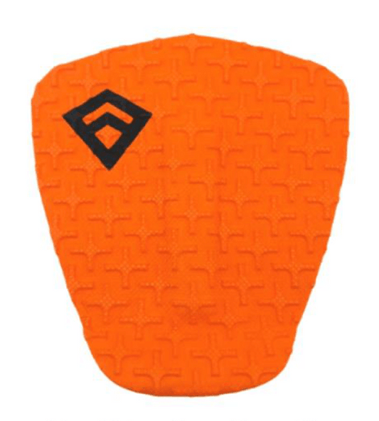 Pad de Surf signé Brad Domke modèle Dom II de couleur orange avec le logo Freak Traction de couleur noire - CM Surfing