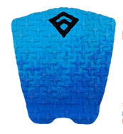 Pad de Surf modèle Phantom Fade de couleurs bleu lagon et bleu avec le logo Freak Traction de couleur noire - CM Surfing